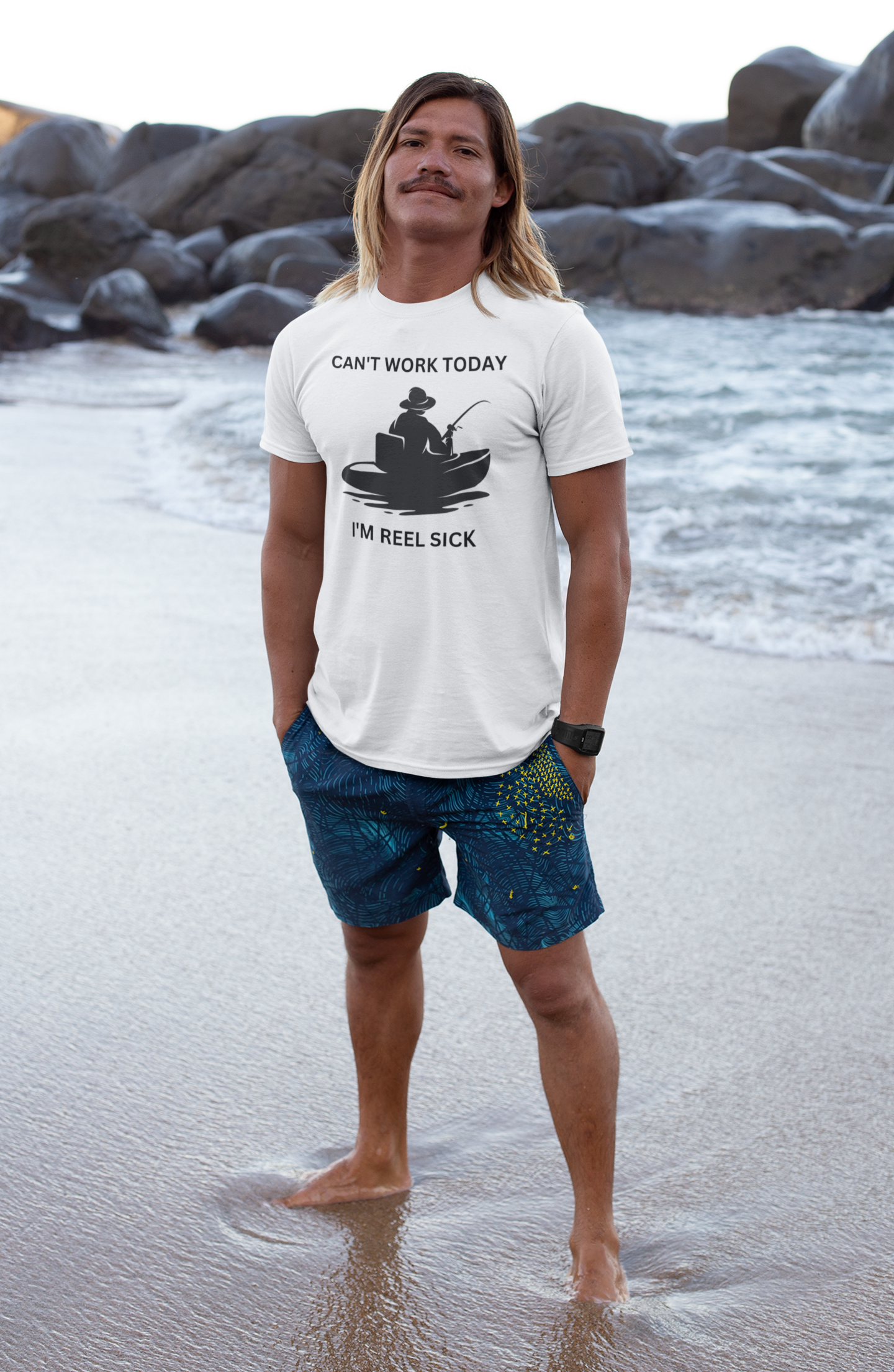 Can't Work Today I'm Reel Sick (Boating) - Funny Father's Day Gift T-S –  sayingiteasygifts